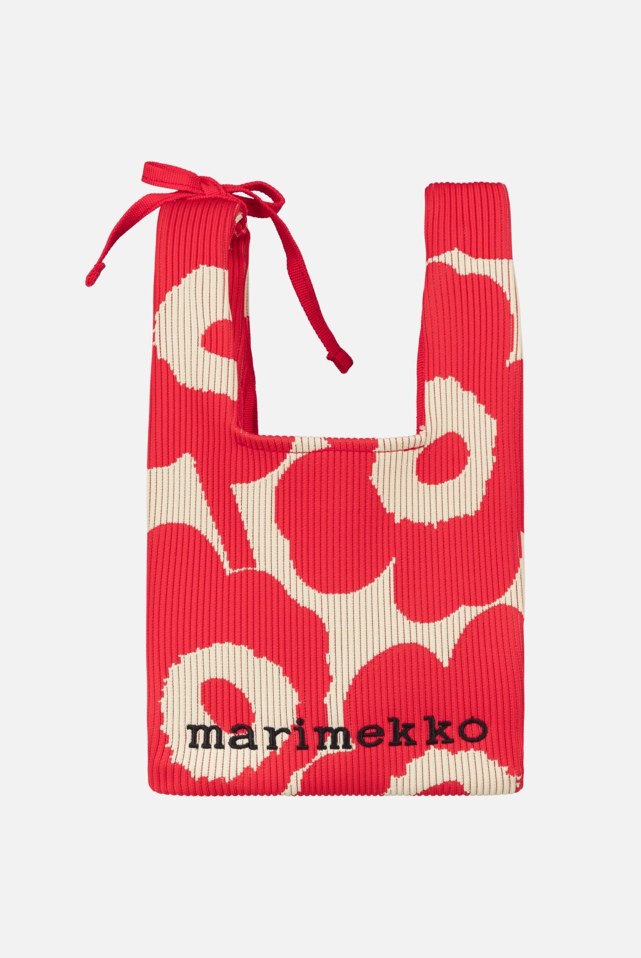 Knitted Mini Tote Pirate Shoulder Bag, Blue Red