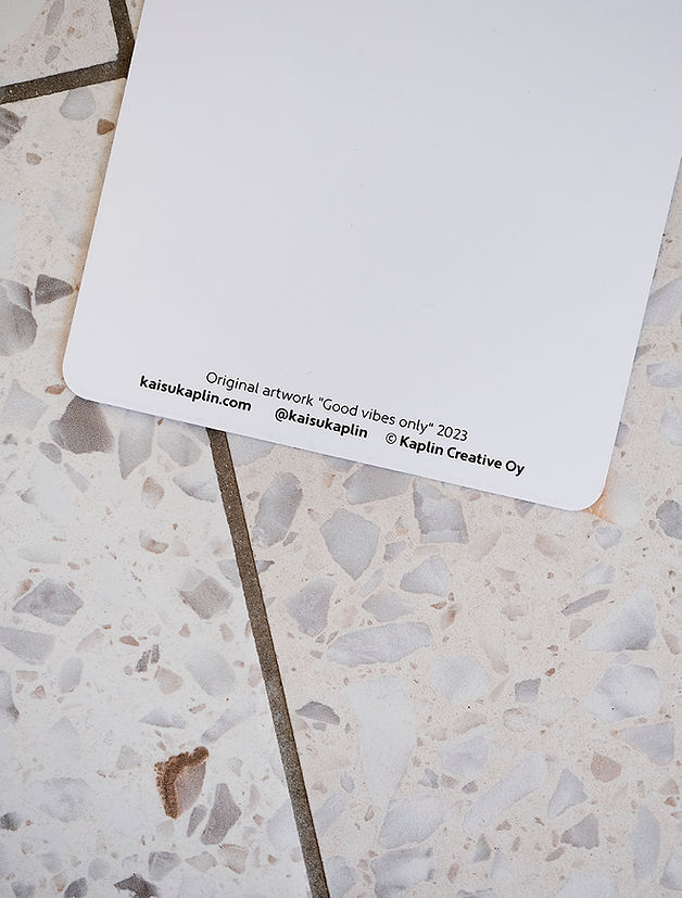 Good vibes only Postikortti