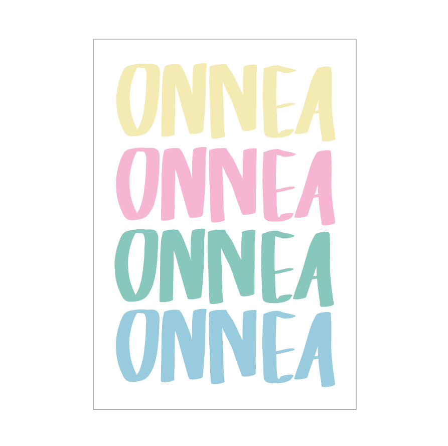 Onnea Pastelli Postikortti