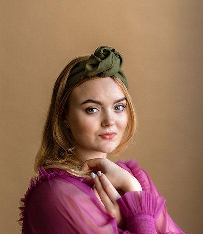 Moldable linen collar