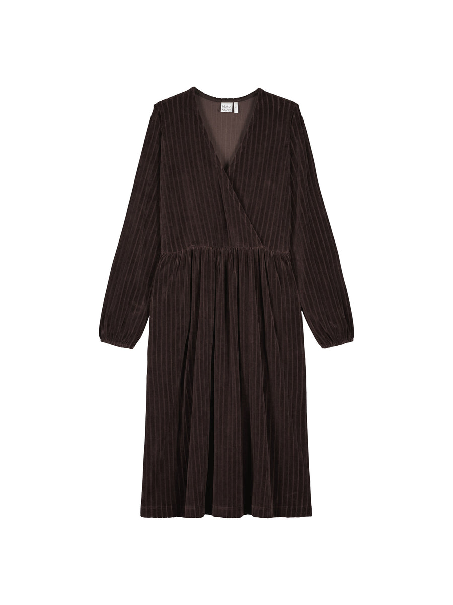 Velour rib Mekko, Dark Brown