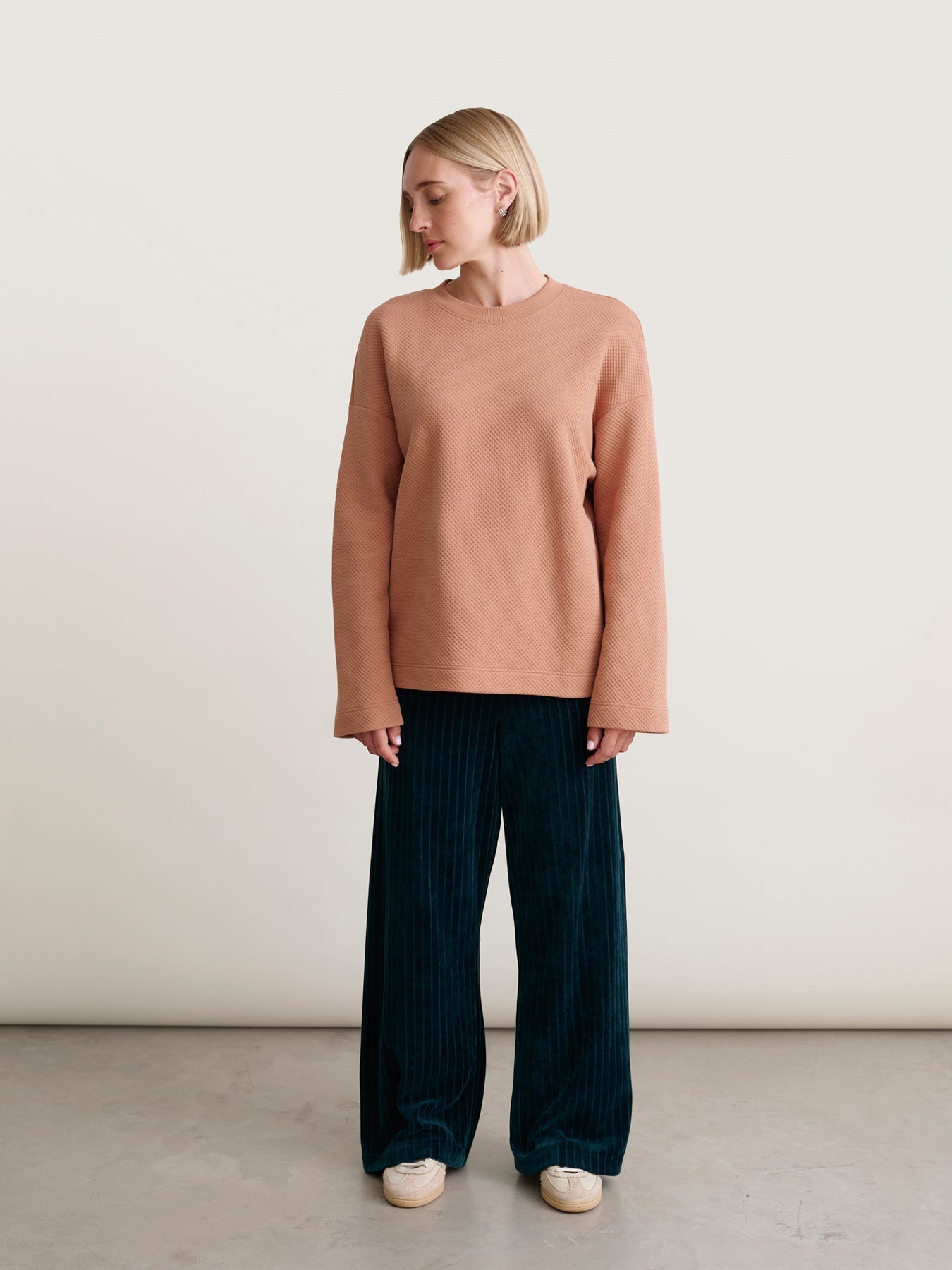 Honeycomb collegepaita, nougat