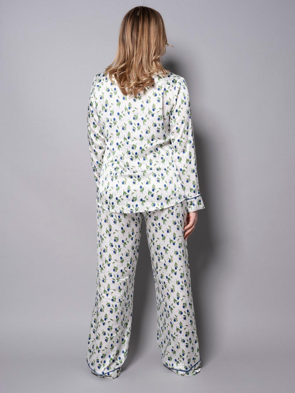 Blueberry pyjama blouse