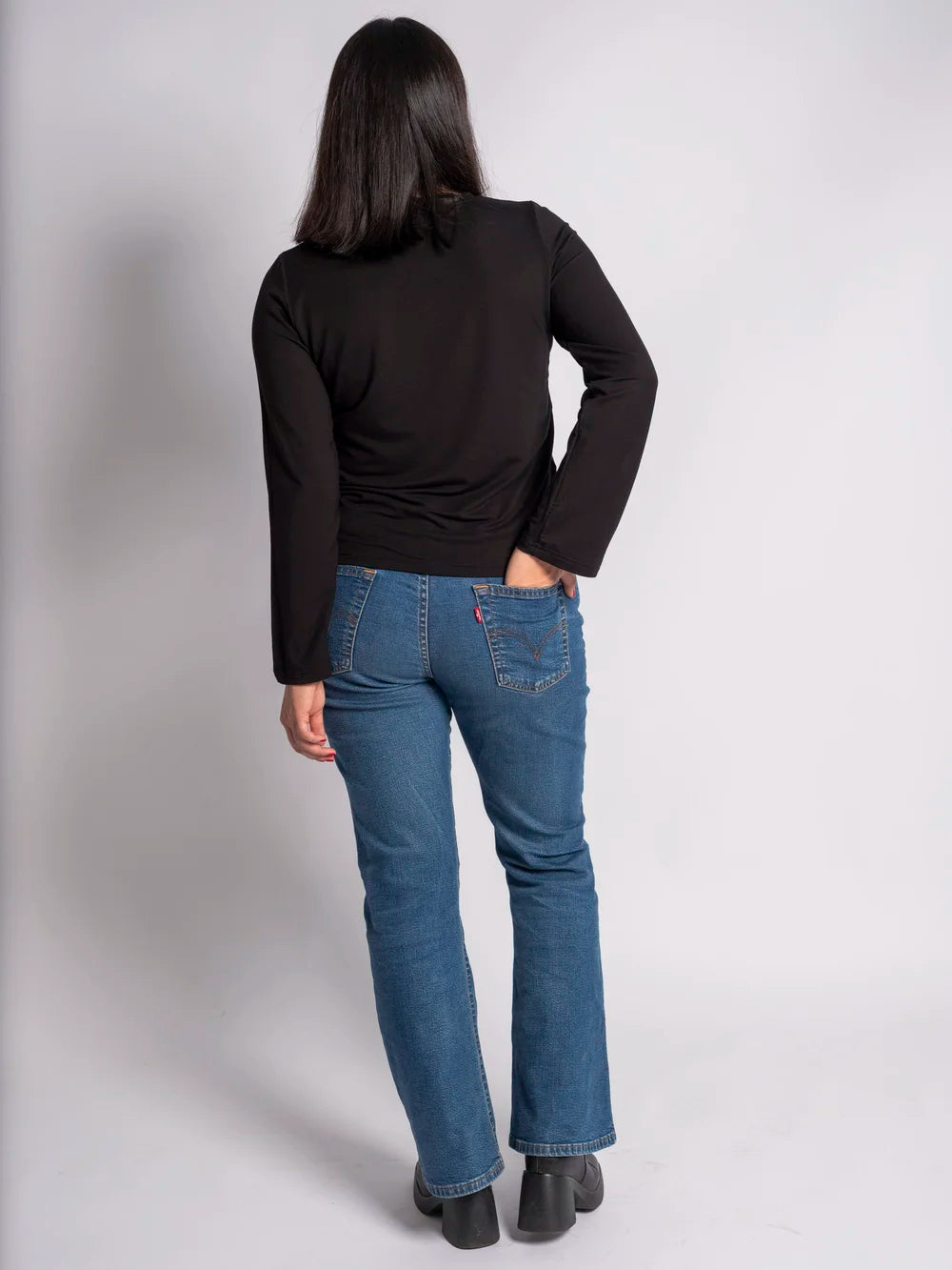 Classic Pitkähihainen Paita, Musta