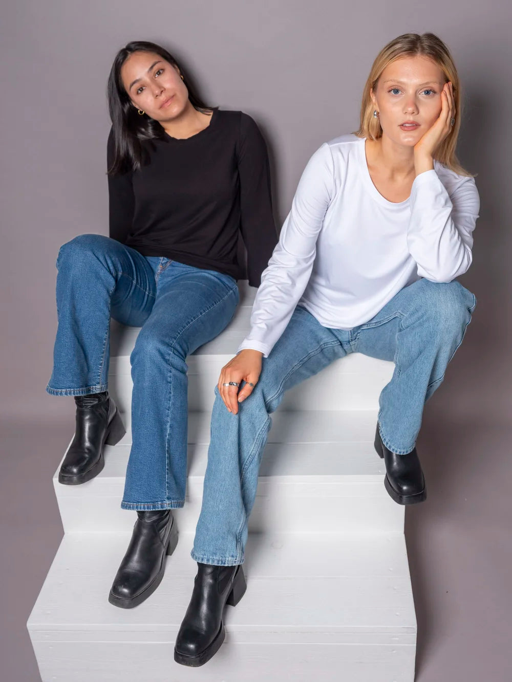 Classic Pitkähihainen Paita, Musta