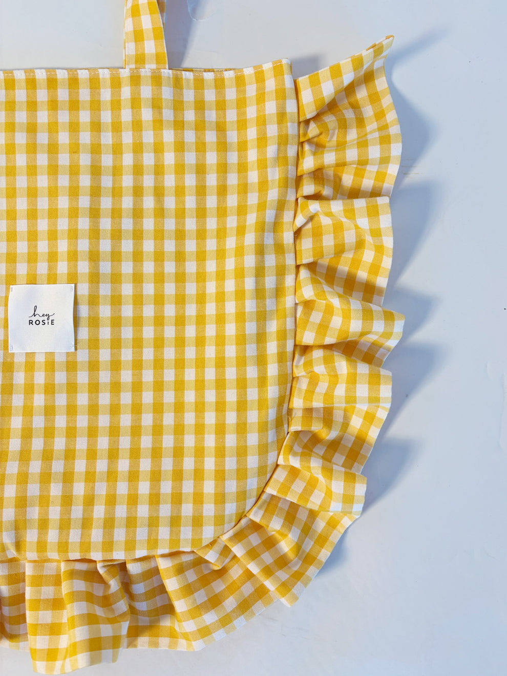 Checked Ruffle Bag