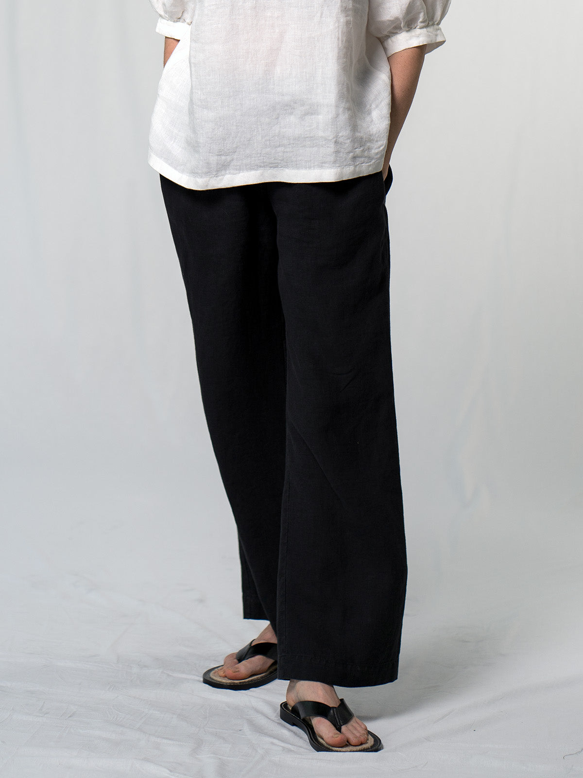 ASTA pellavahousut, musta