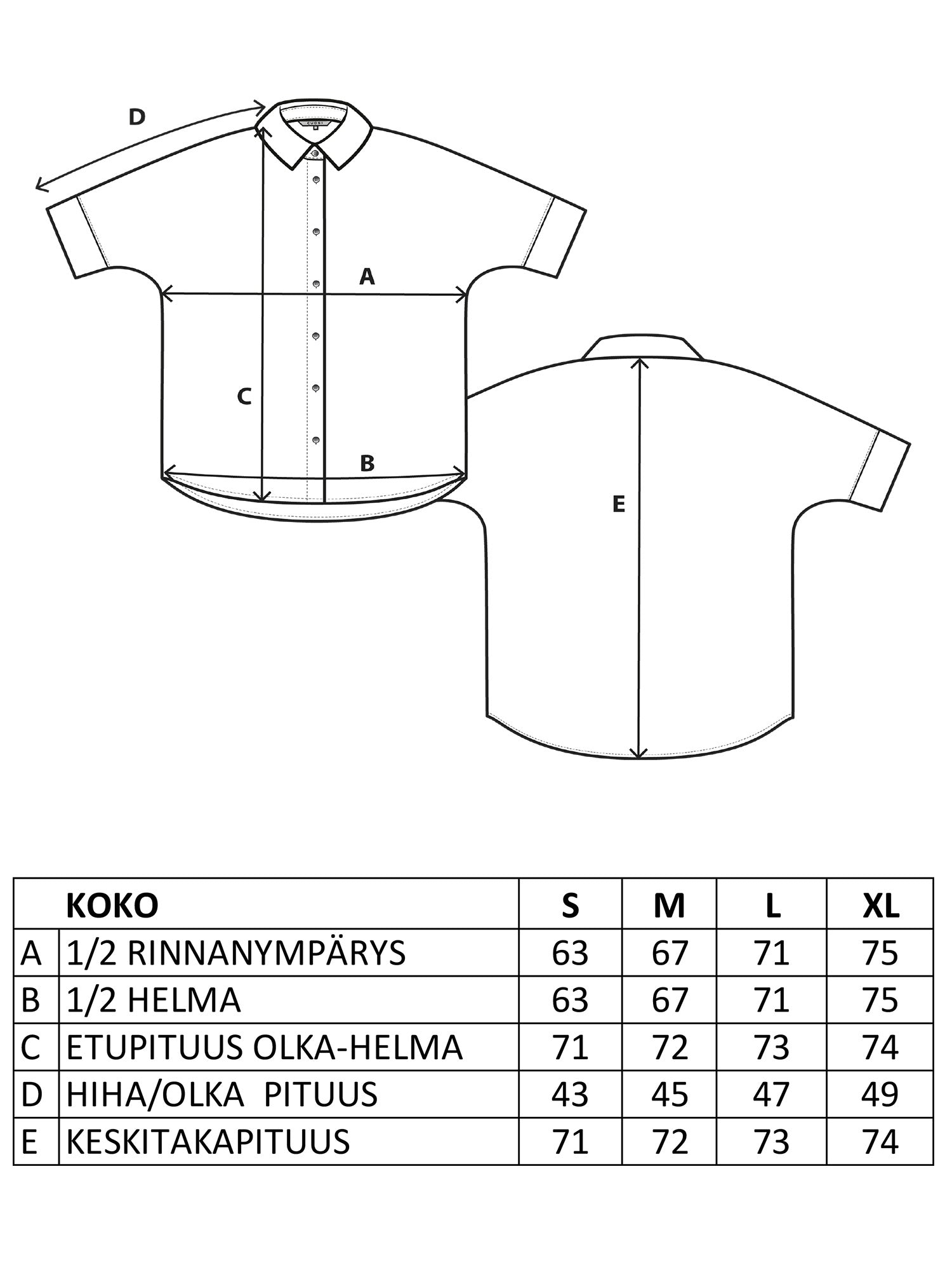 JASMIN viskoosipaita, Kultasäikeet