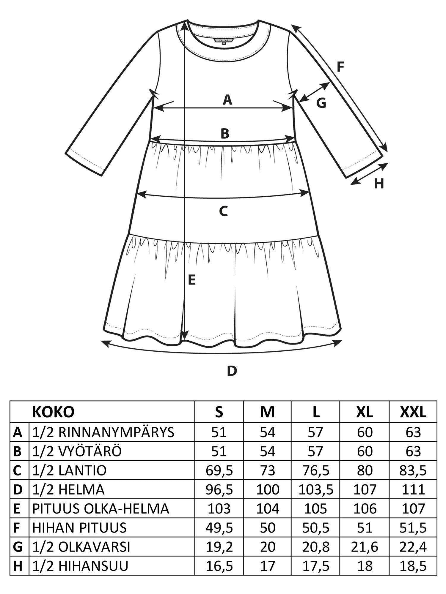 JONNA pellavadenimmekko