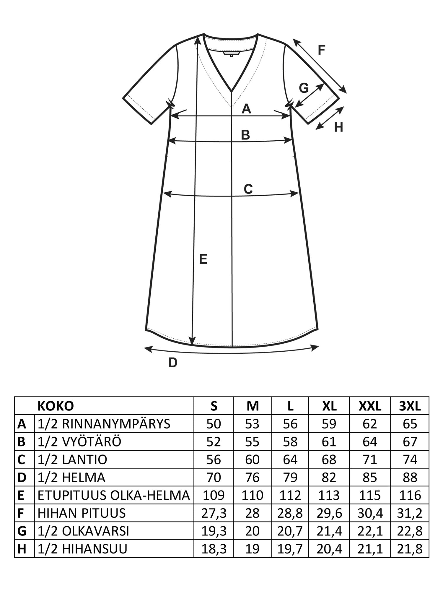 KATE pellavamekko, musta