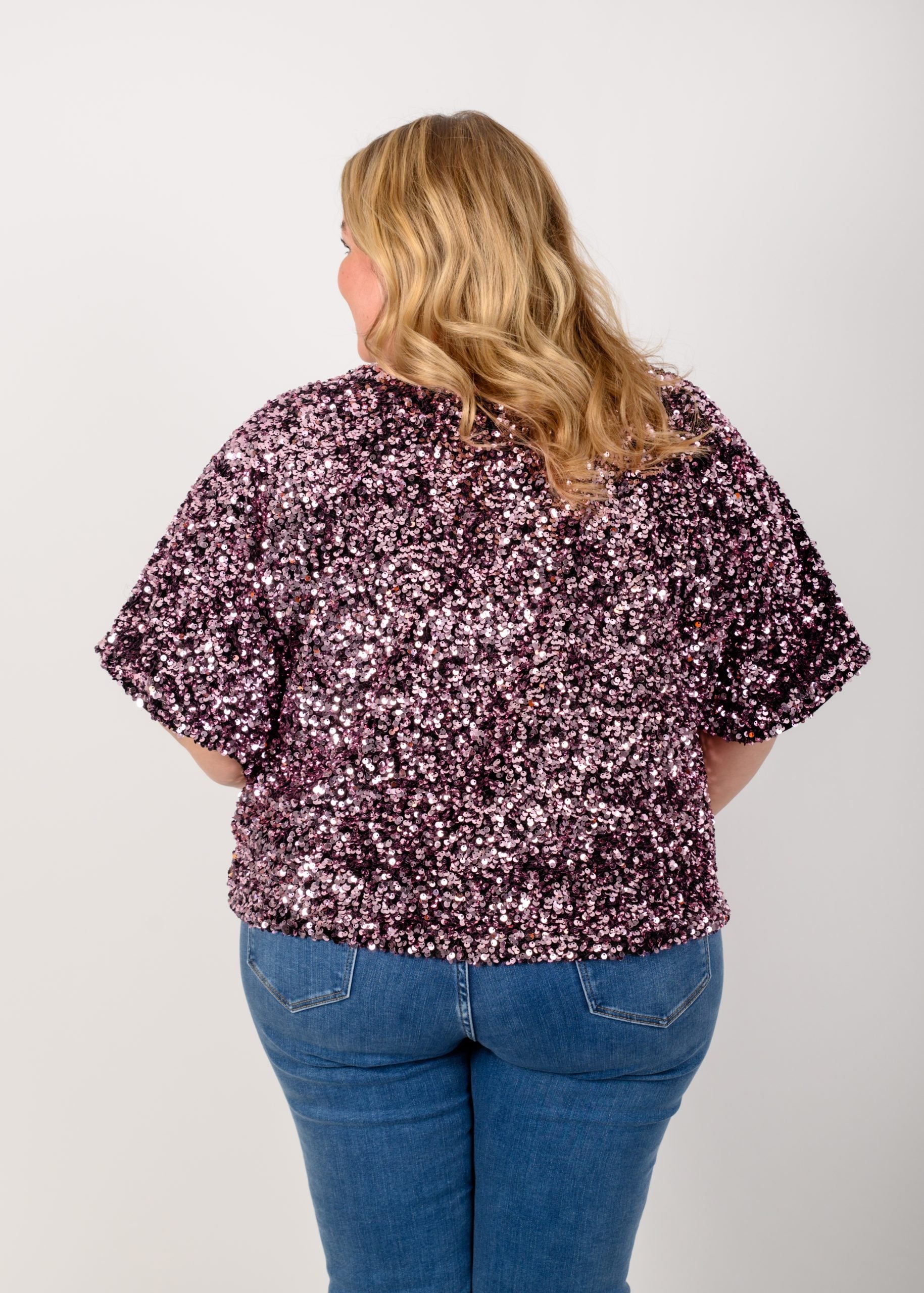 Paljettipaita, Roosa