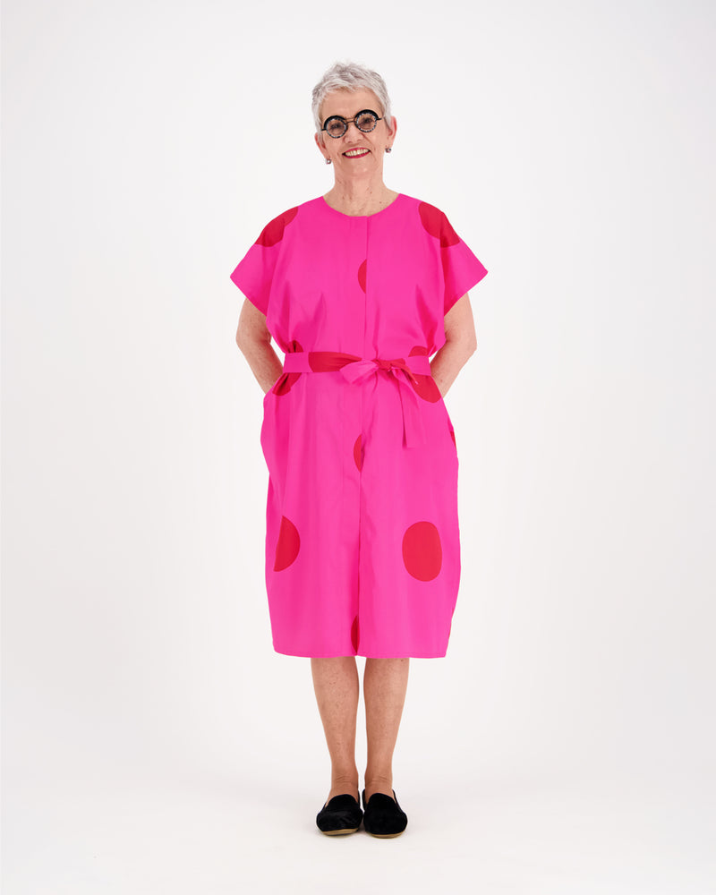 ELEGANCE Mekko, Iso Tatti Pinkki-punainen