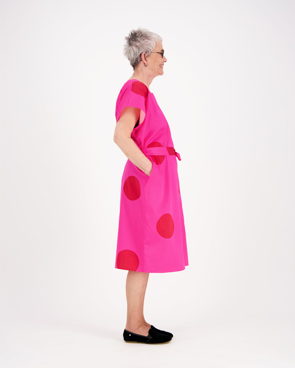ELEGANCE Mekko, Iso Tatti Pinkki-punainen