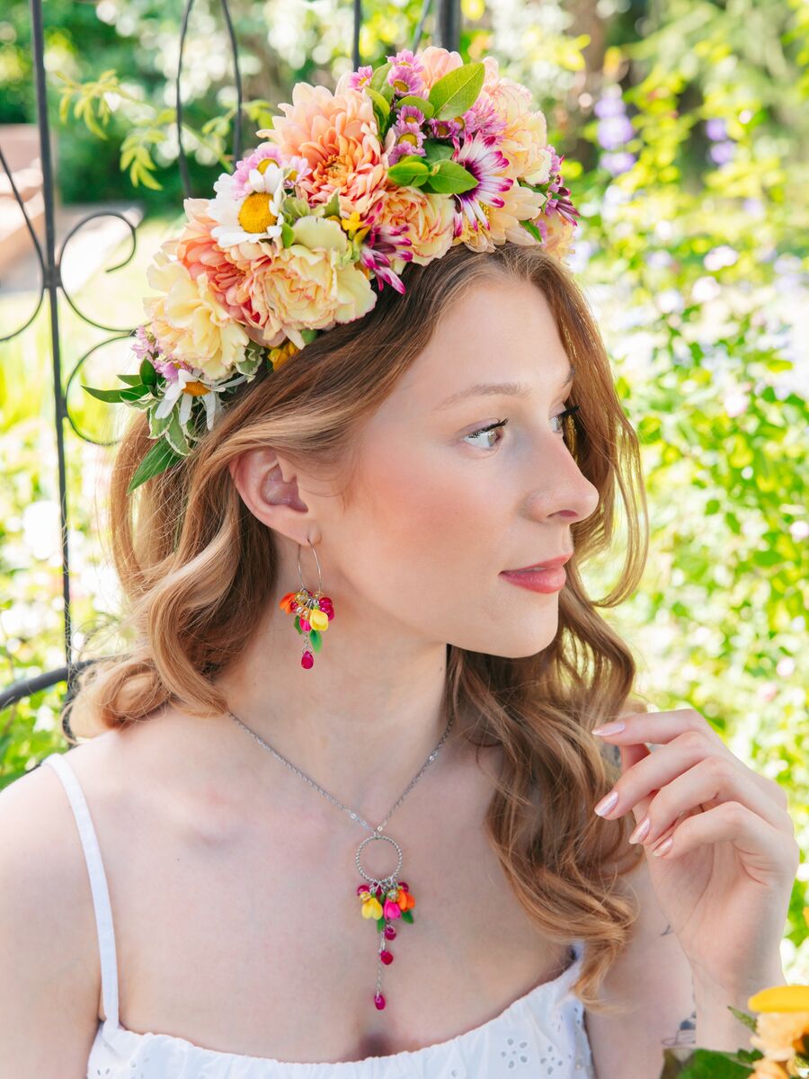 Tulppaani-rengaskorvakorut-pinkki