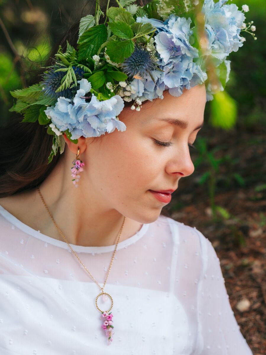 Kanervan kuiskaus -korvakorut - huggie