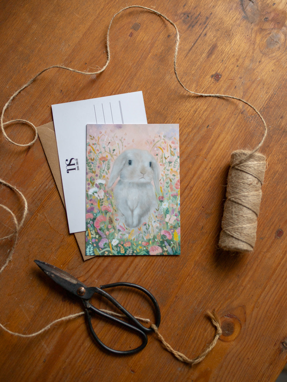 Nuppuja ja nappisilmät postikortti