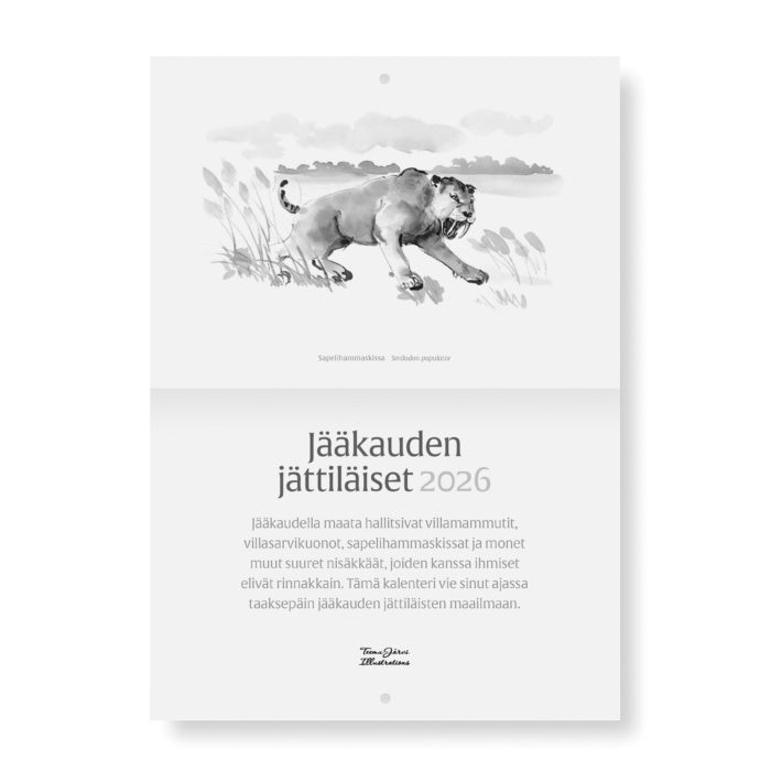 Jääkauden jättiläiset 2026 -kalenteri