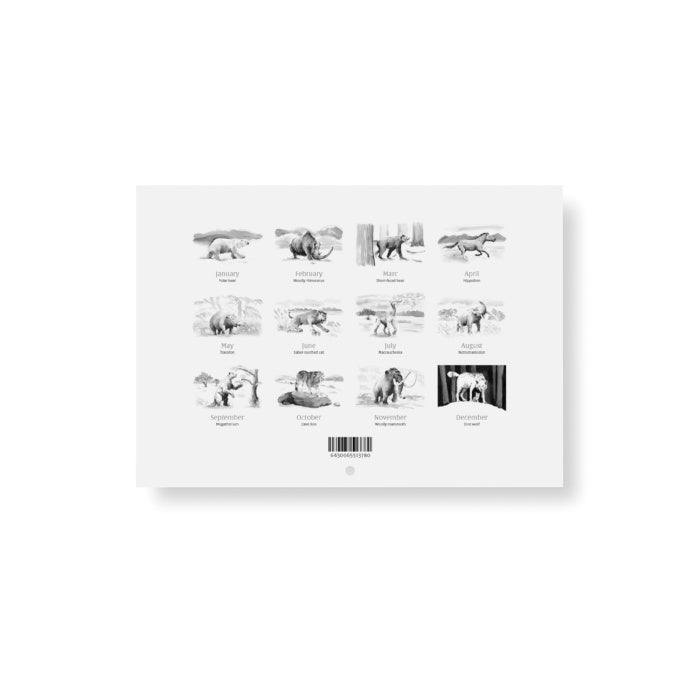 Jääkauden jättiläiset 2026 -kalenteri