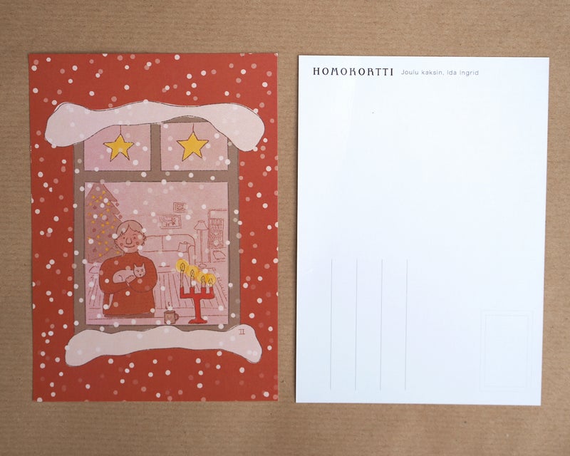 Joulu kaksin Postikortti