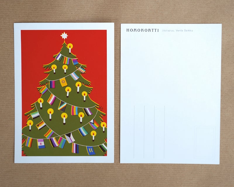 Joulupuu Postikortti