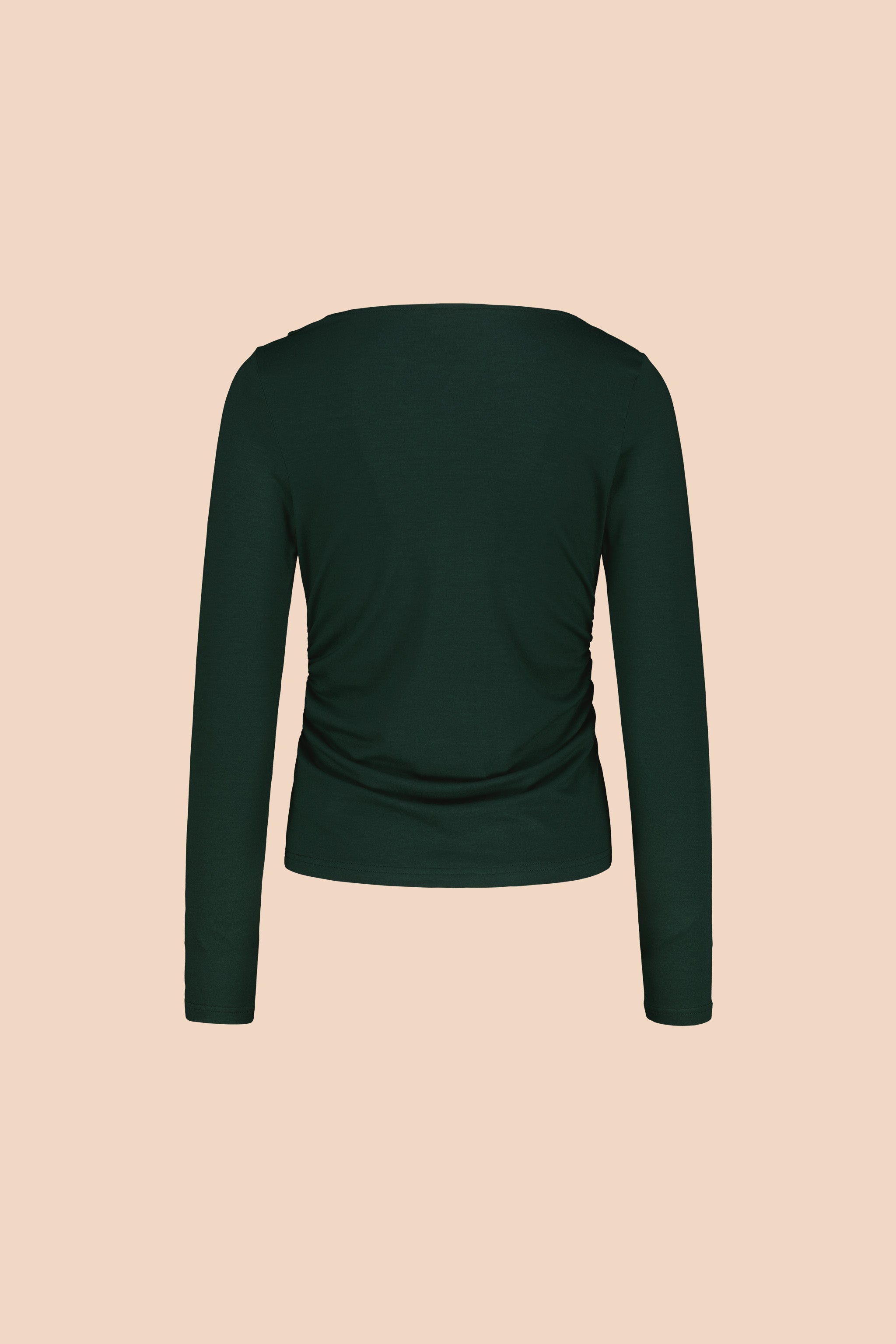 Draped Top, Dark Green
