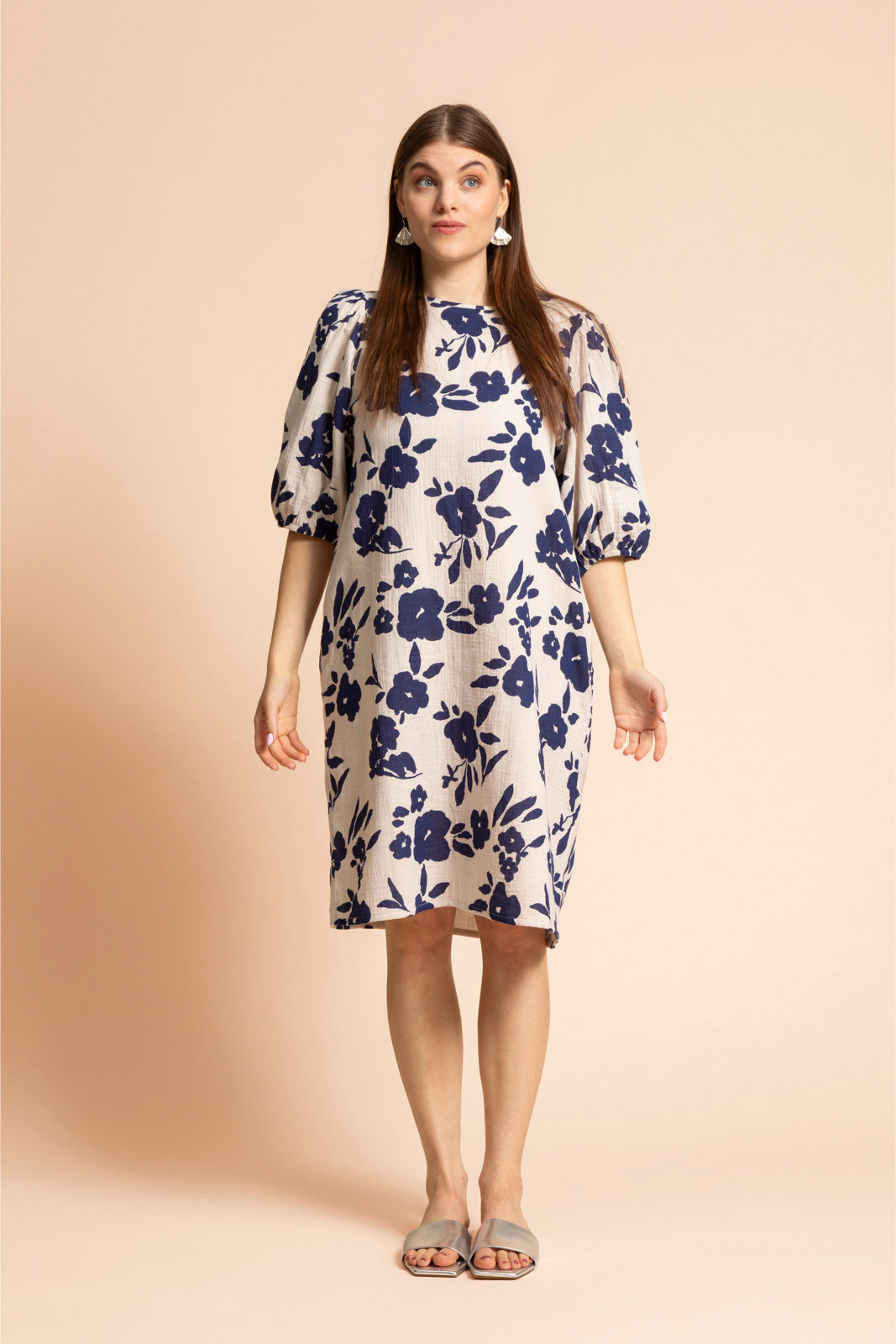 Ease Dress, Windflower Navy