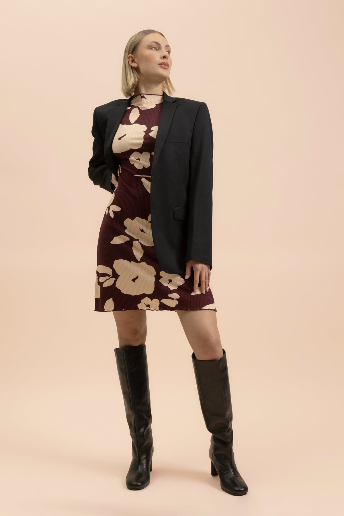 Rib Flare Mekko, Windflower Plum
