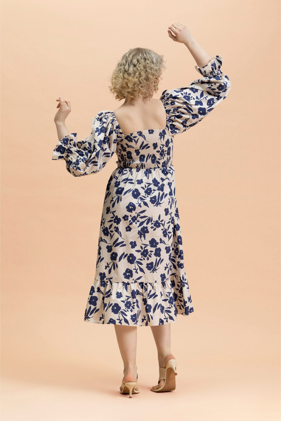 Smock Dress, Windflower Navy