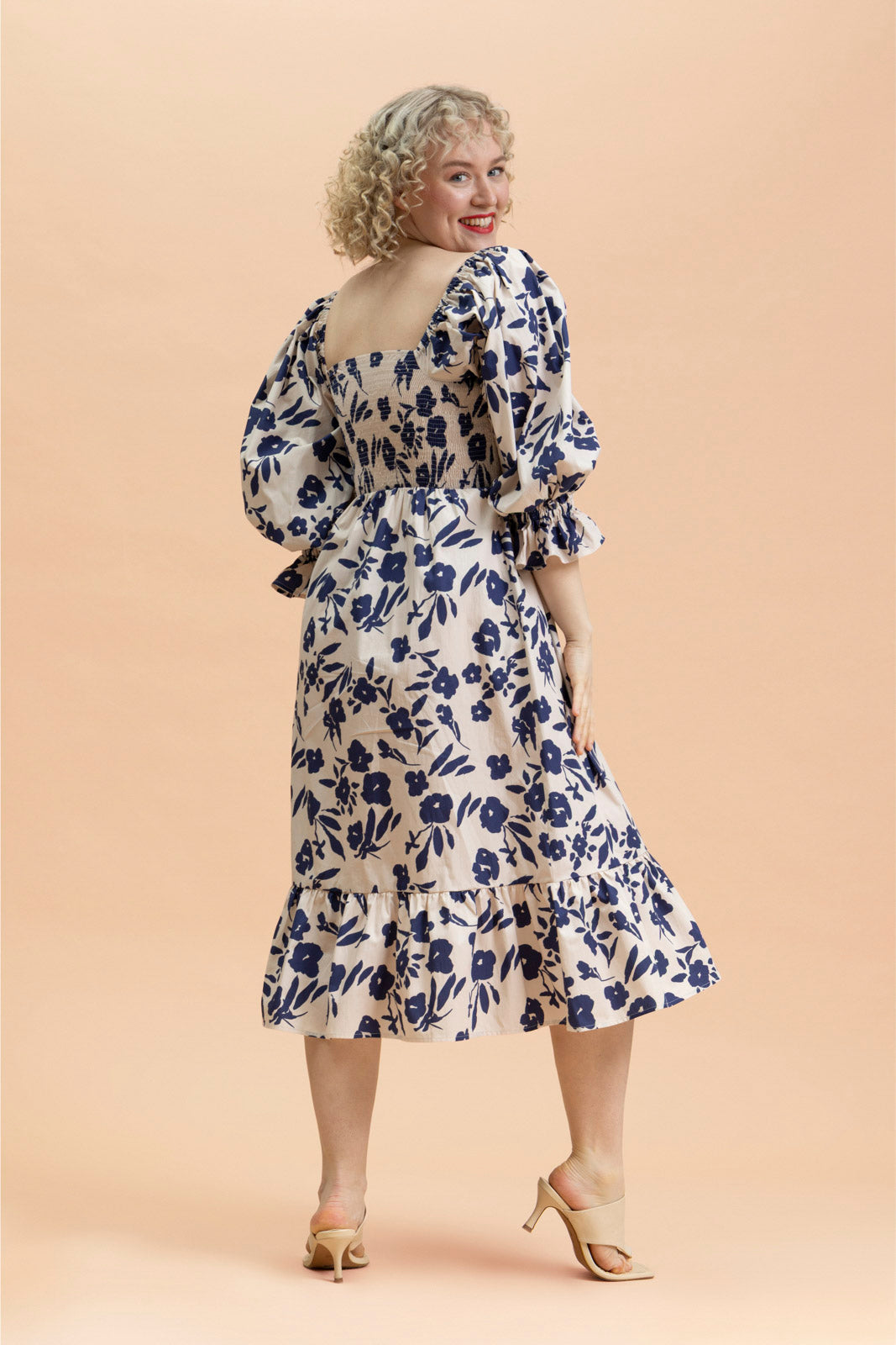 Smock Dress, Windflower Navy