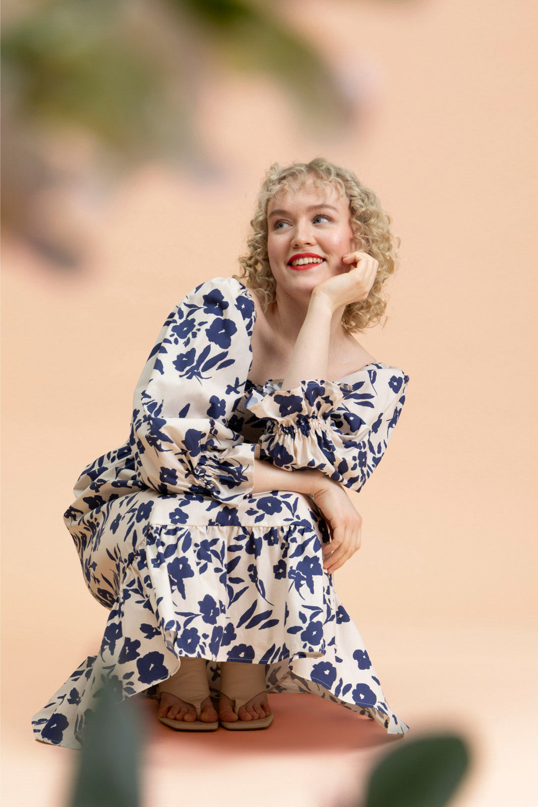 Smock Dress, Windflower Navy
