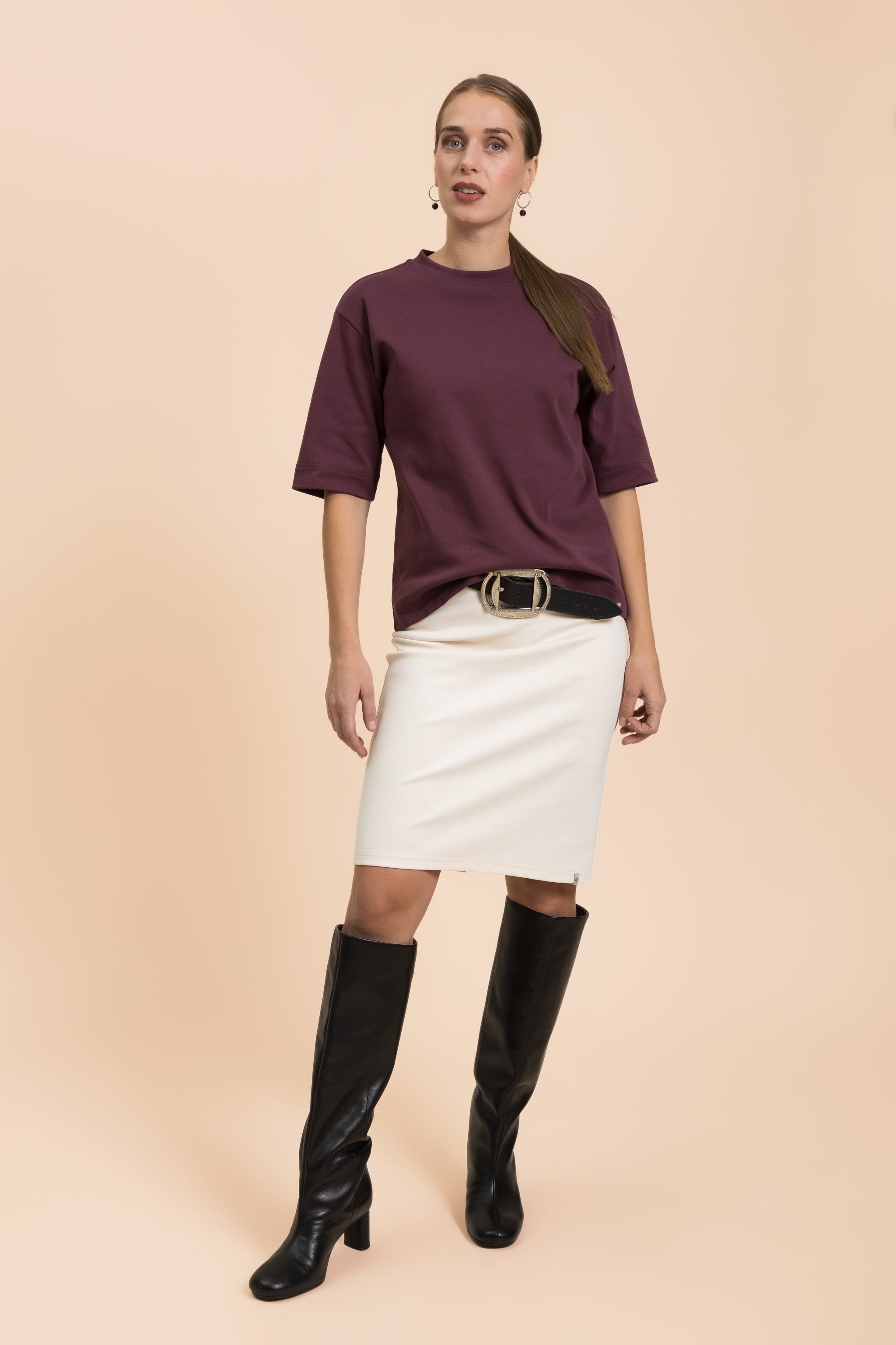 The Relaxed T-shirt, Cherry