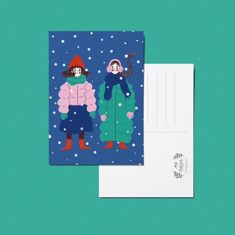 Keeping Warm Postikortti