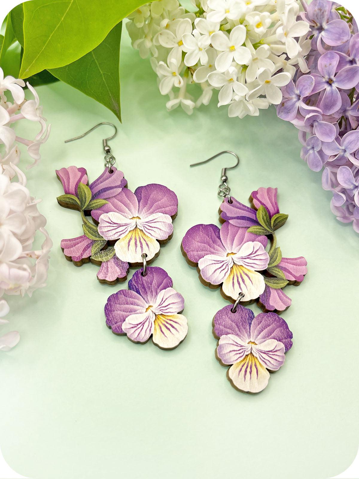 Violet Earrings