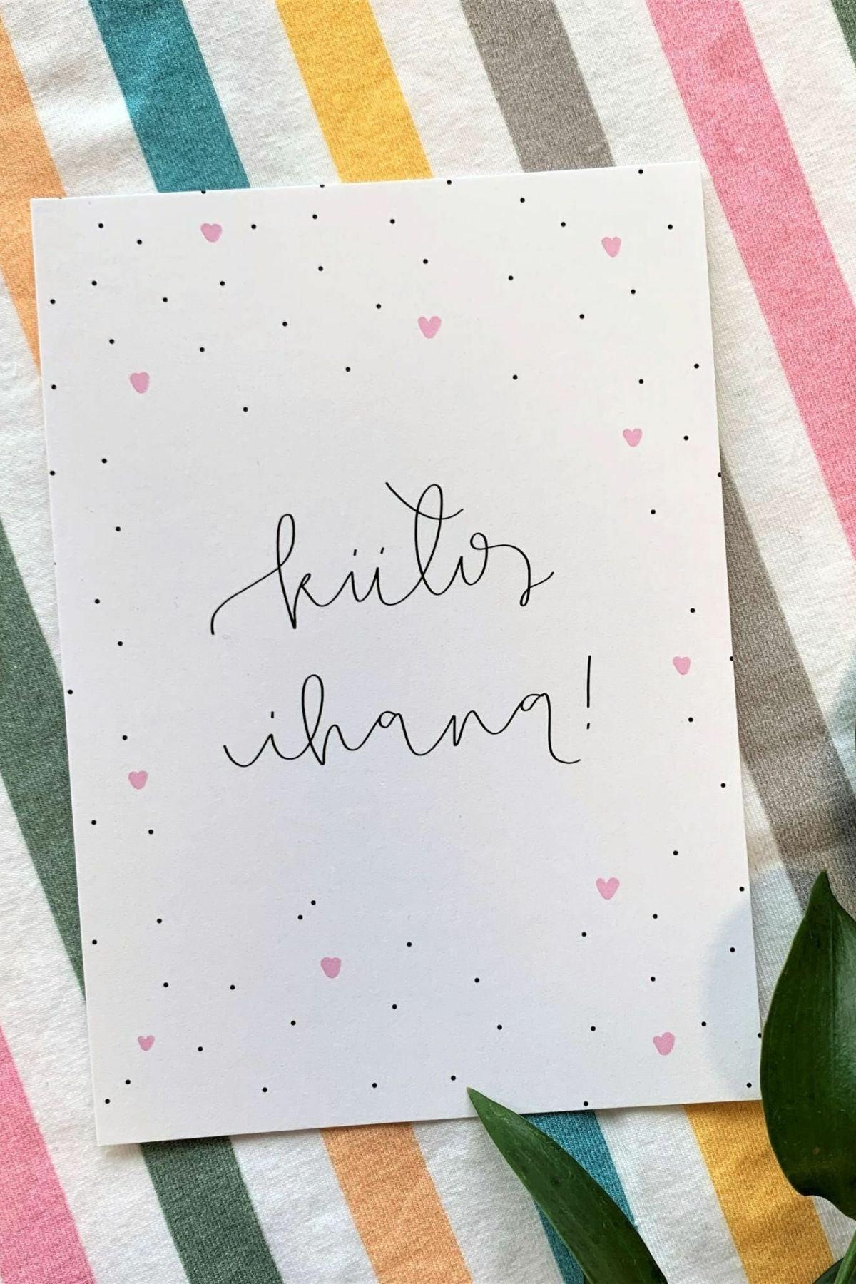 Kiitos ihana Postikortti