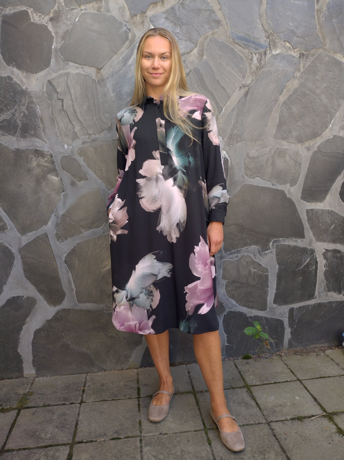 LIA viscose dress, Dreamy print