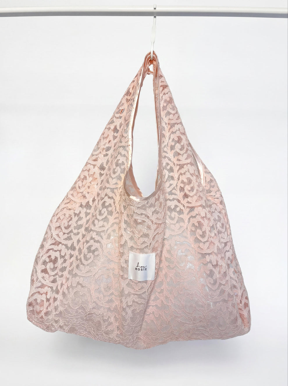 Every Day Lace Bag — Rose Blush