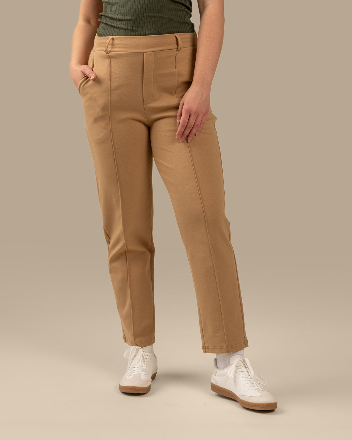 Laskoshousut, beige