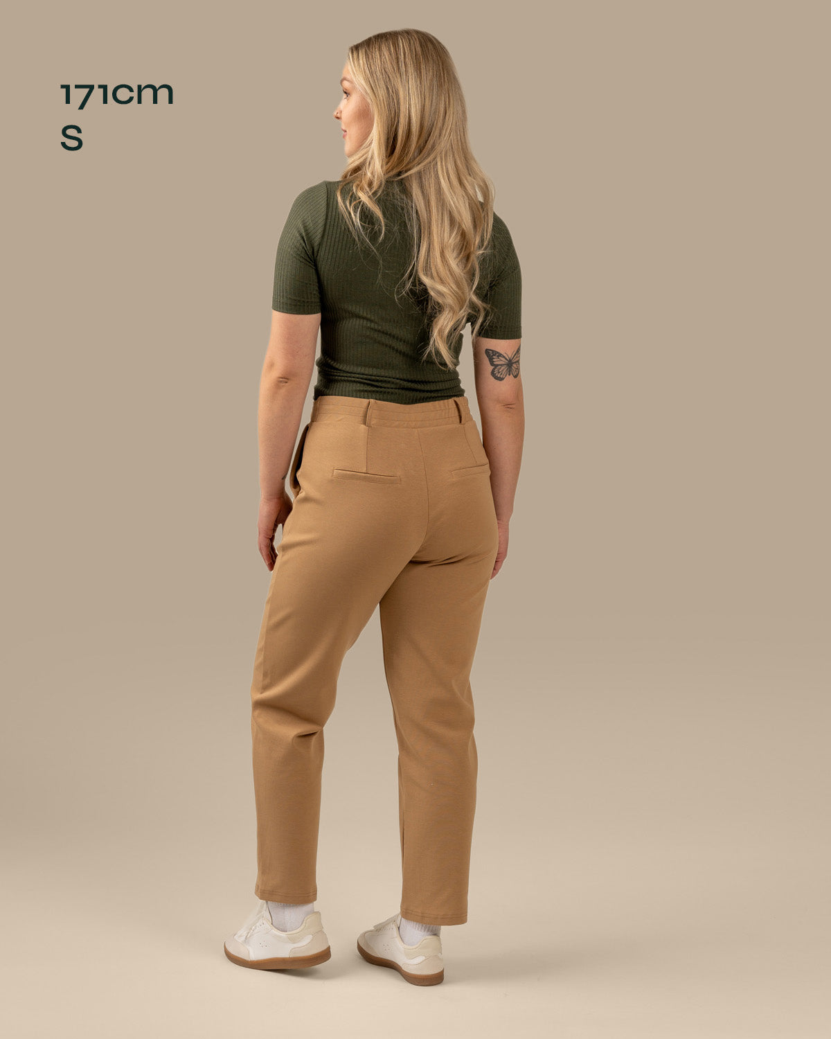 Laskoshousut, beige