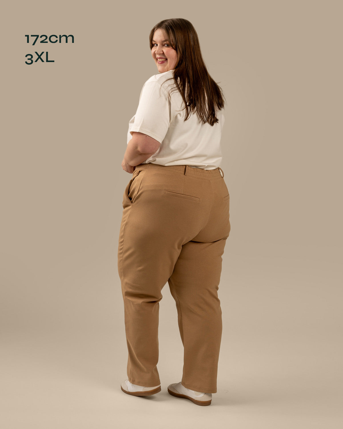 Laskoshousut, beige