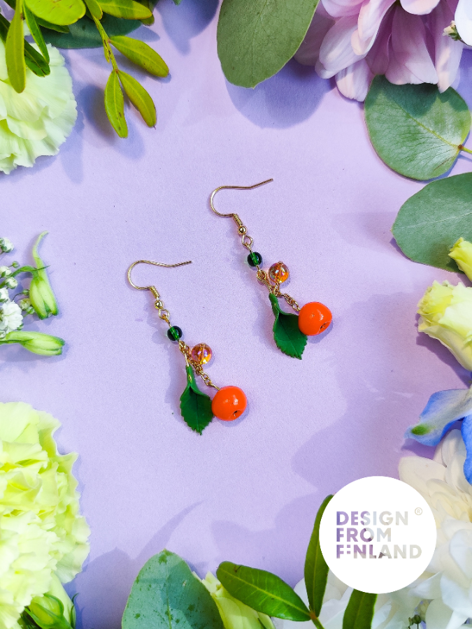 Leiskuva pihlaja -korvakorut - roikkuva