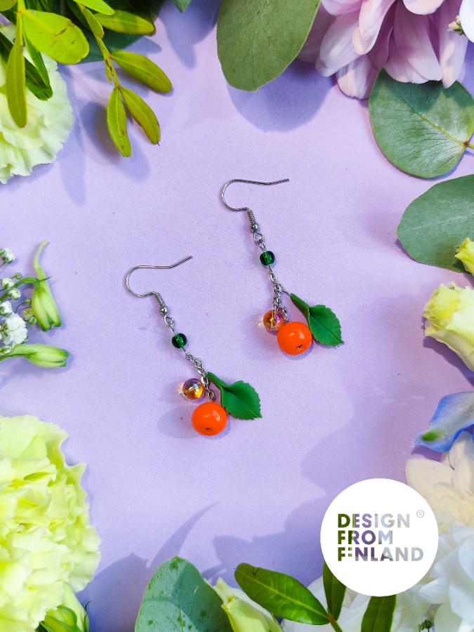 Leiskuva pihlaja -korvakorut - roikkuva