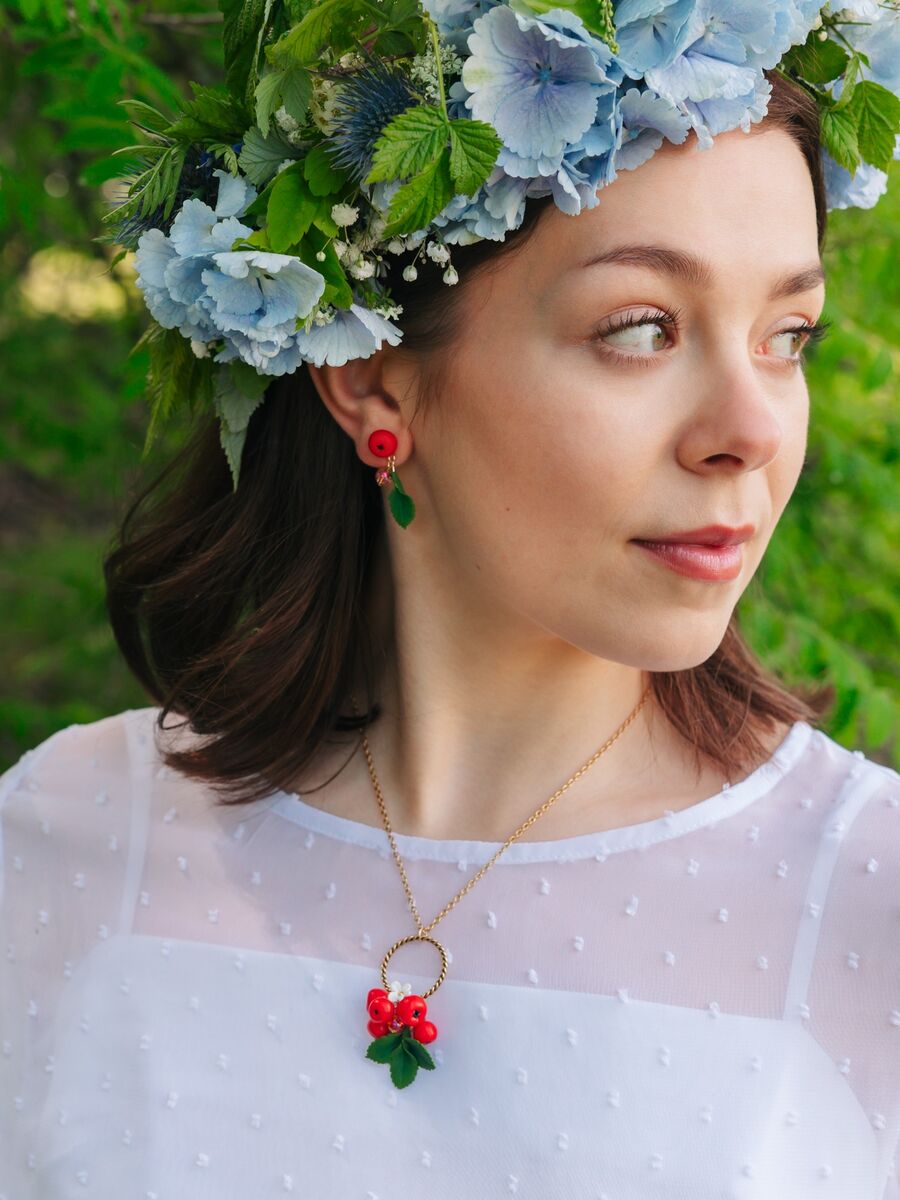 Leiskuva pihlaja -nappikorvakorut