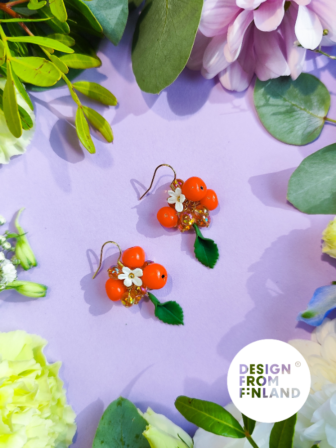 Leiskuva pihlaja -korvakorut - pieni terttu