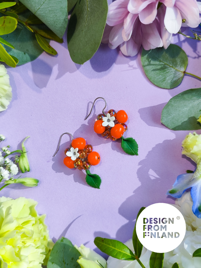 Leiskuva pihlaja -korvakorut - pieni terttu