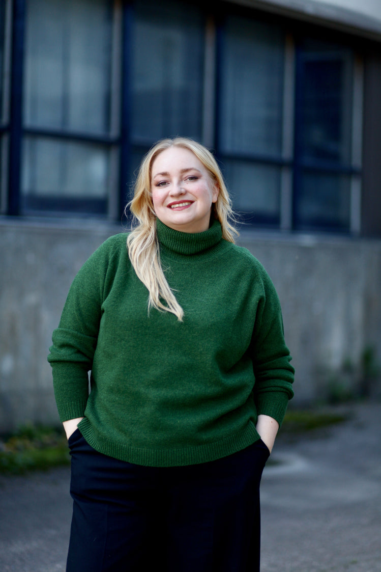 Hohde - villapaita, jungle green