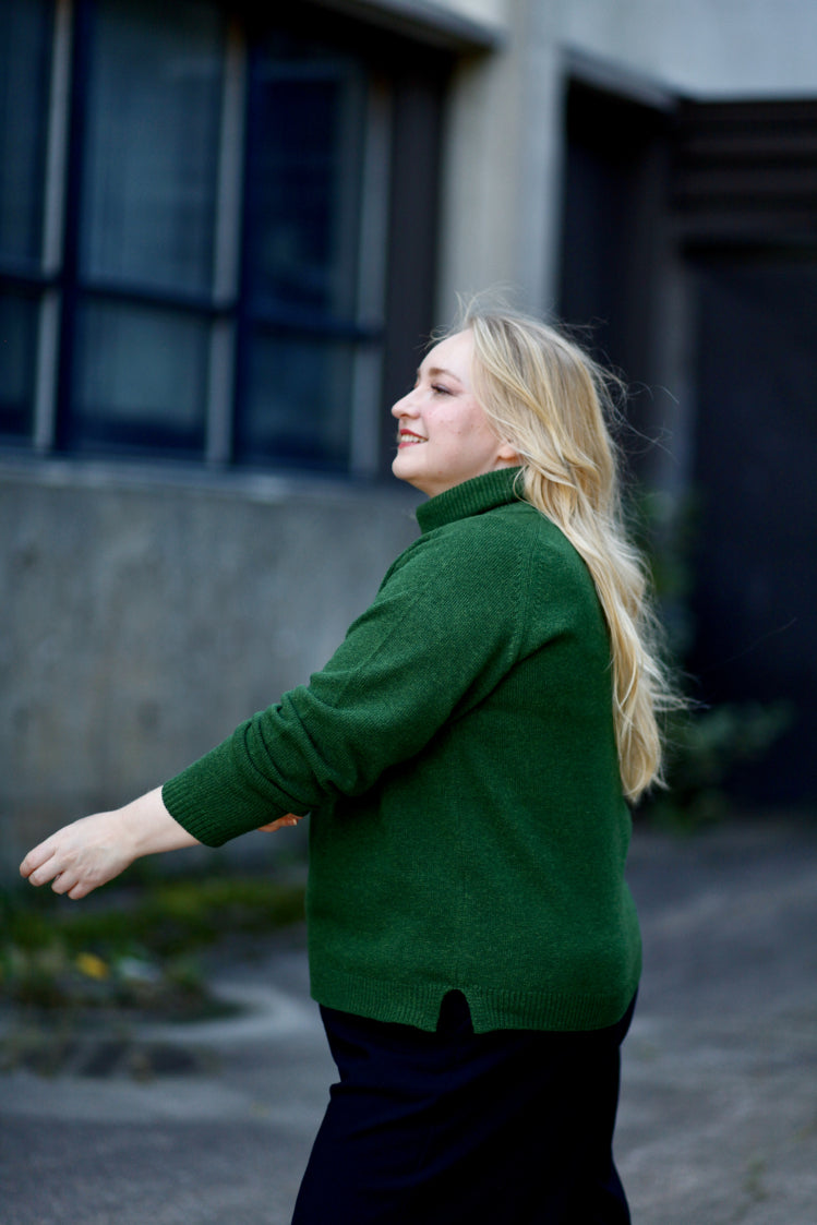 Hohde - villapaita, jungle green