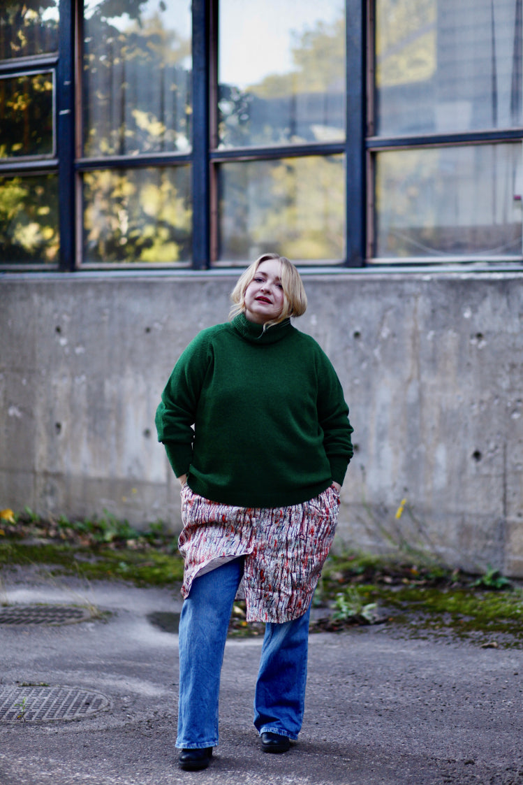 Hohde - villapaita, jungle green