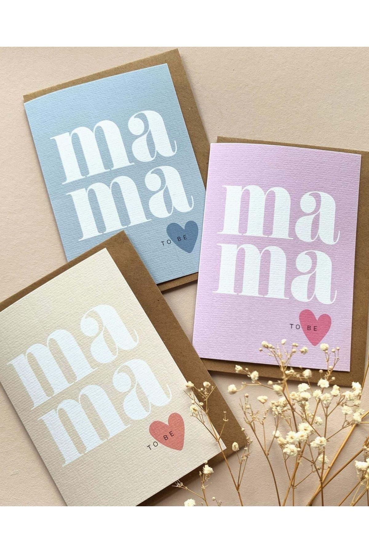 Mama to be - kaksiosainen kortti