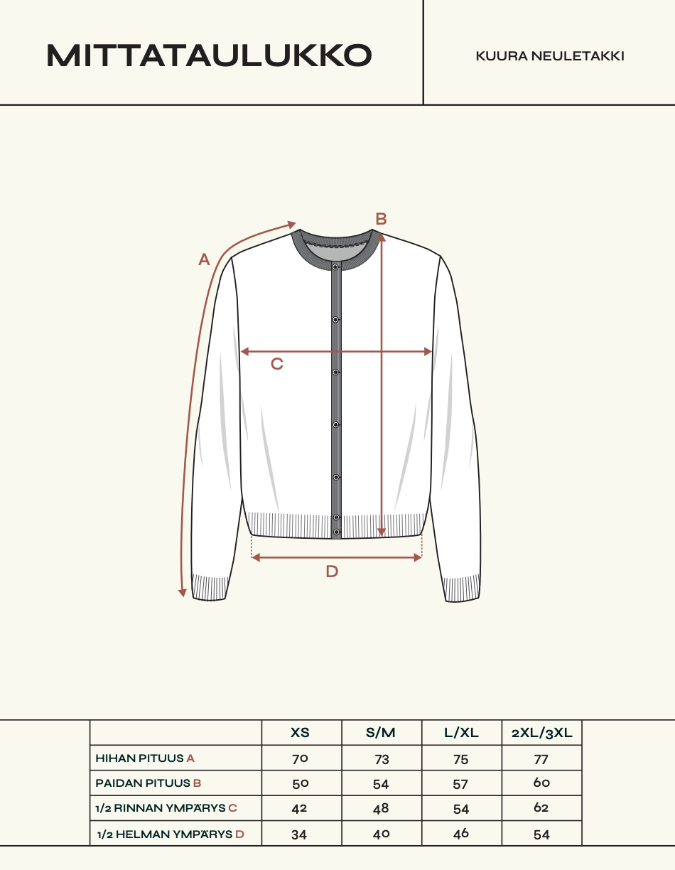 Kuura Cardigan, Beige