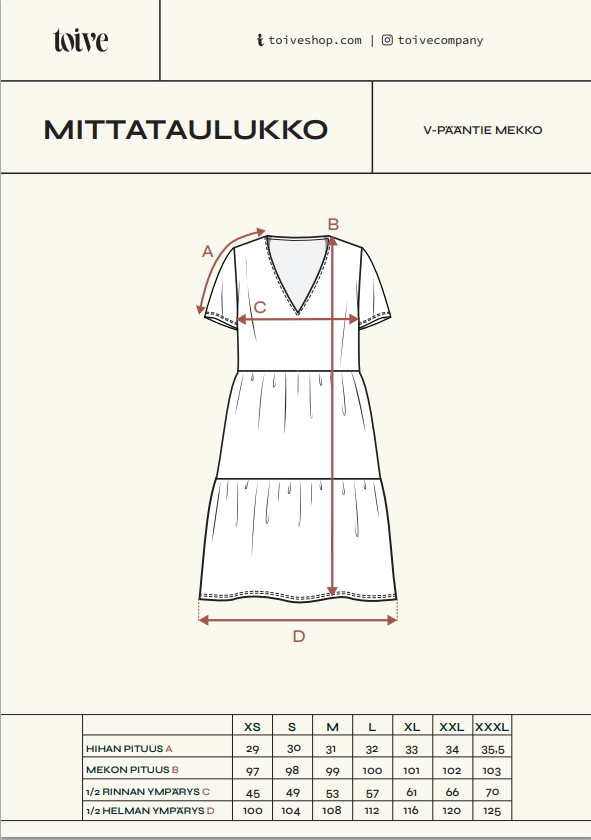 V-pääntie Mekko, Laventeli